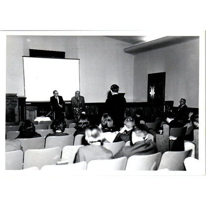 Mexico Ambassador Margain at Student Q&A Session 1963 Original Photo 5x7 TK1-P4