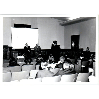 Mexico Ambassador Margain at Student Q&A Session 1963 Original Photo 5x7 B10