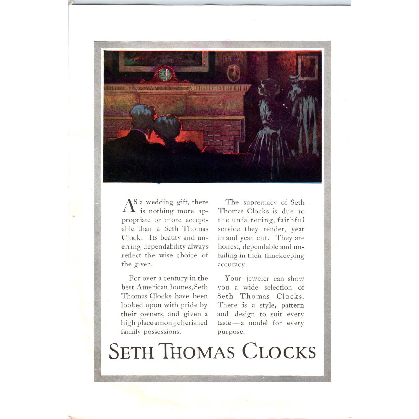 c1920 Harper's Magazine Ad - Columbia Grafonola Elizabethan Record Players EA3