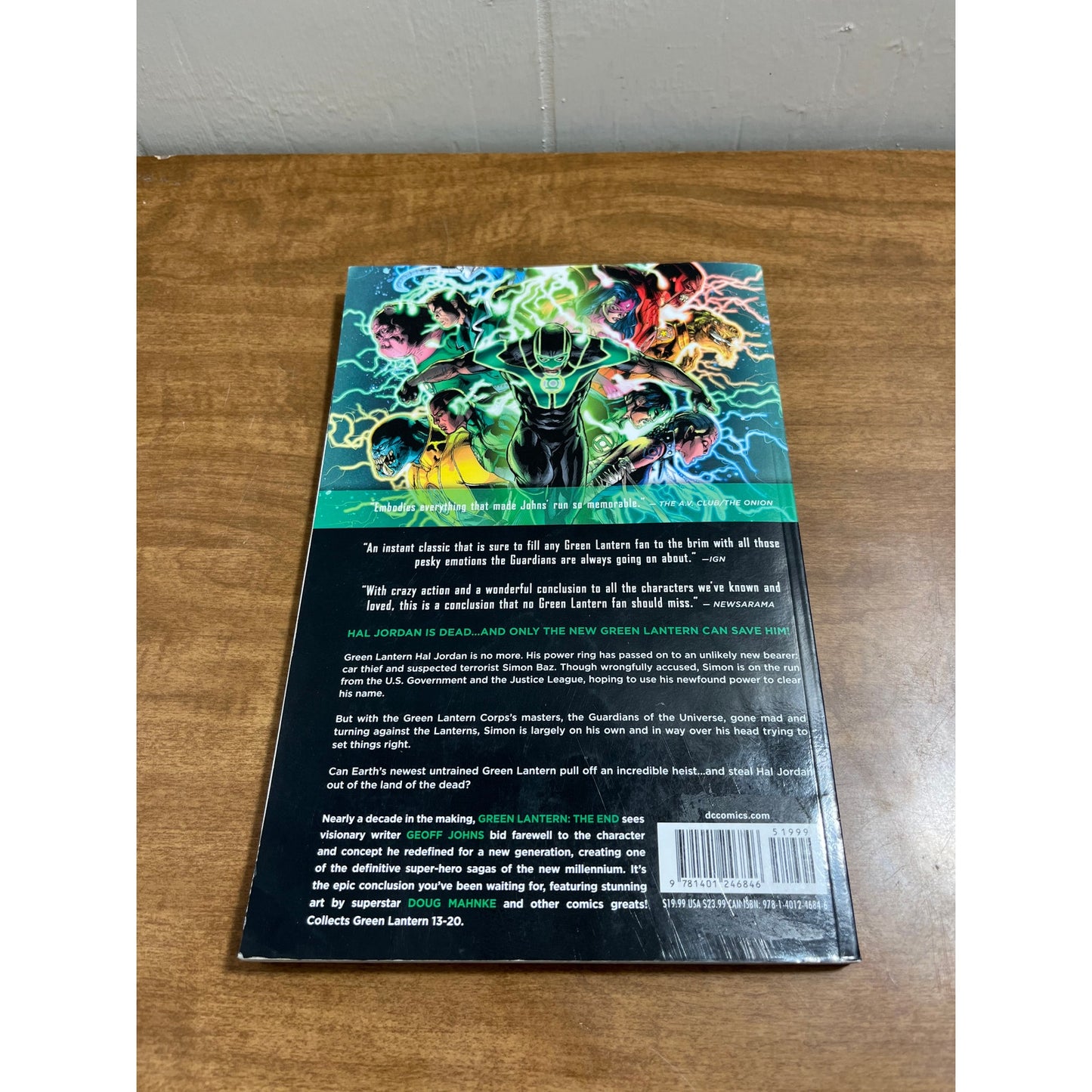 Green Lantern Vol. 3: the End New 52 Johns 2014 Trade Paperback DC Comics TG7