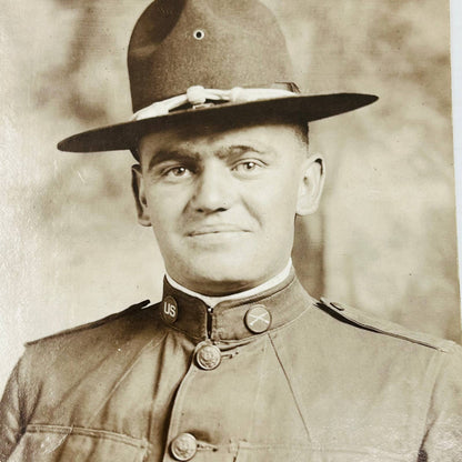 Early 1900s RPPC WWI US Military Soldier Anton Eckert Camp Zachary Taylor KY PA9