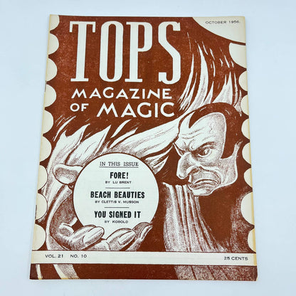 1956 October - Tops Magazine of Magic - Tricks Magicians TF7