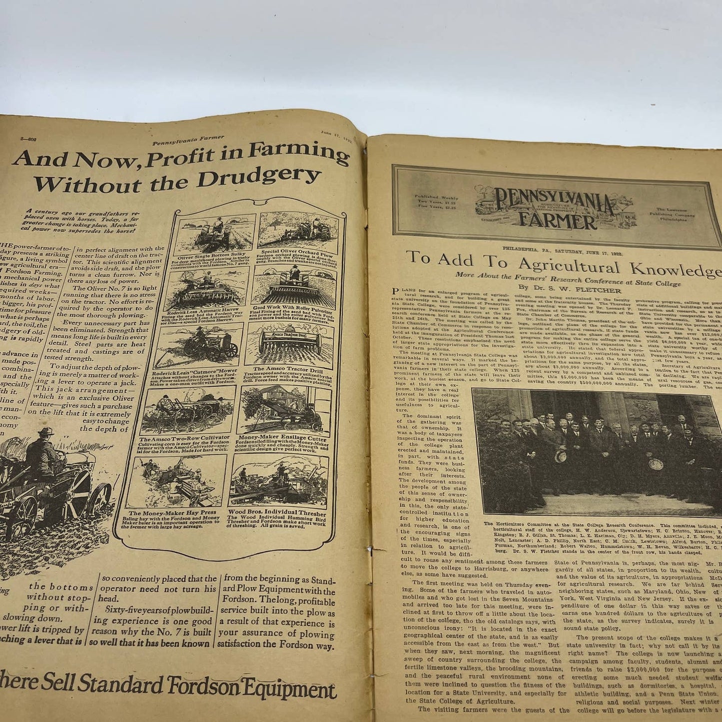 1926 June 17 - Pennsylvania Farmer Magazine - German Potash Mine Boy & Goat FL4