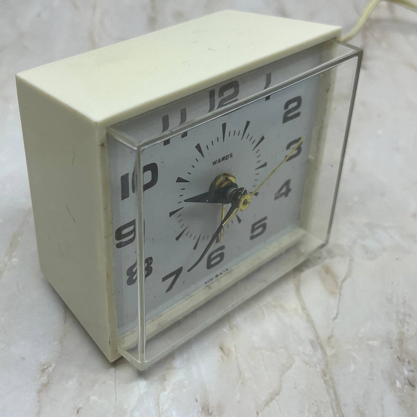 Vintage Ingraham Wards Electric Alarm Clock USA 45-9500 MCM” TC5