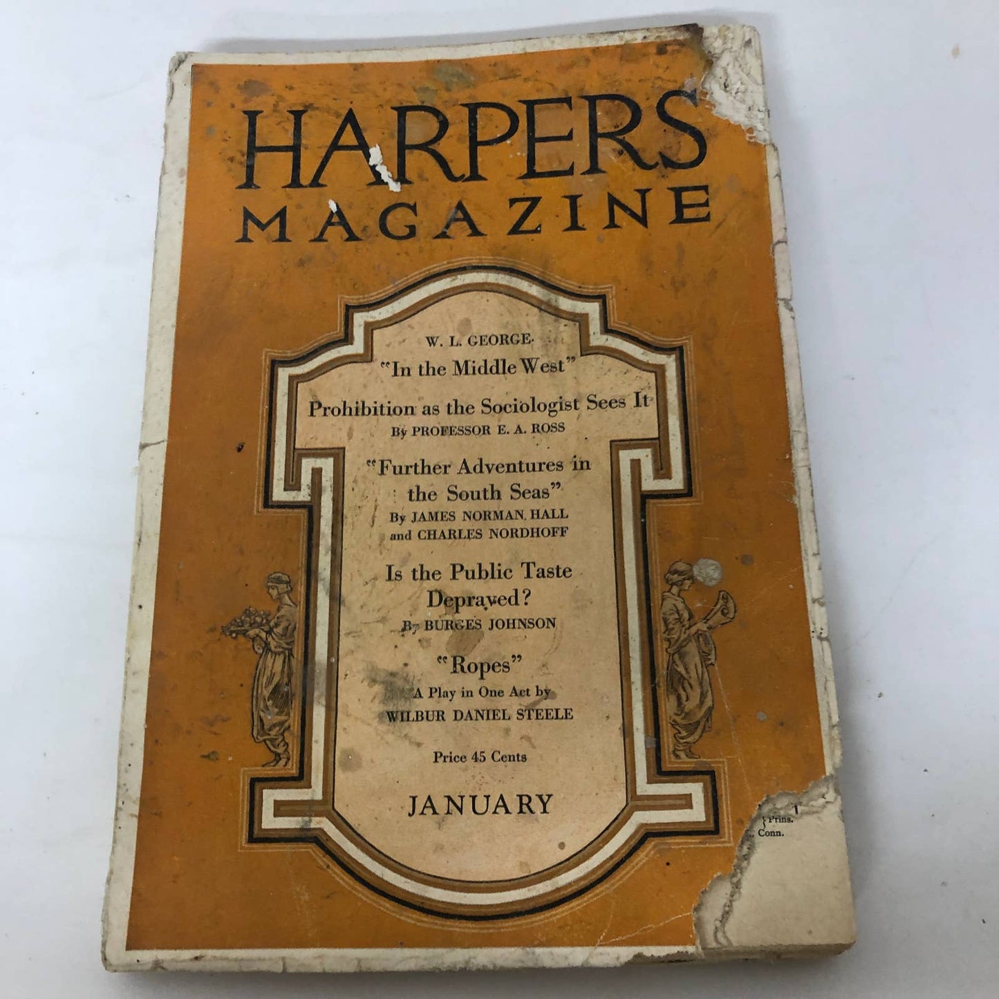 Harpers Monthly Magazine January 1921 Prohibition Clinton Scollard Many Ads