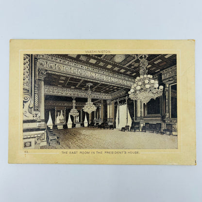 1890s Trade Card Jersey Coffee Dayton Washington White House East Room SAH9-M11