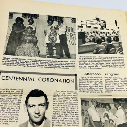 1970 Farragut Centennial Times Supplement Navy Band Parade Farragut Iowa D2