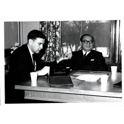 Press Conference Sukich Nimmanheminda WNAX 1967 Original Photo 5x7 B8-2
