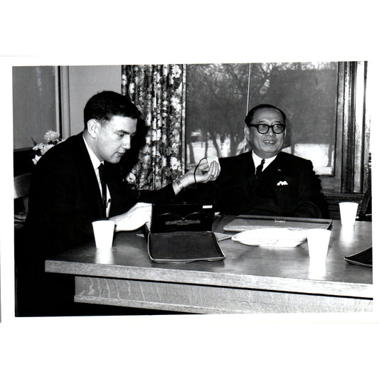 Press Conference Sukich Nimmanheminda WNAX 1967 Original Photo 5x7 B8-2