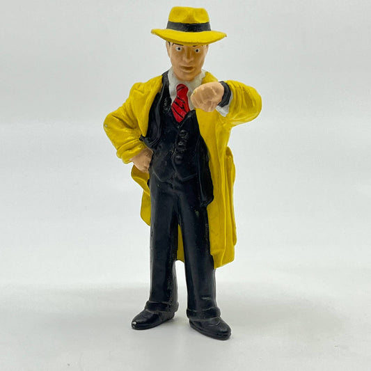 1990 Vintage Dick Tracy Applause Disney Action Figure Warren Beatty 4" TF9