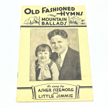 1933 OLD FASHIONED HYMNS & MOUNTAIN BALLADS Asher Sizemore & Little Jimmie TG4-1