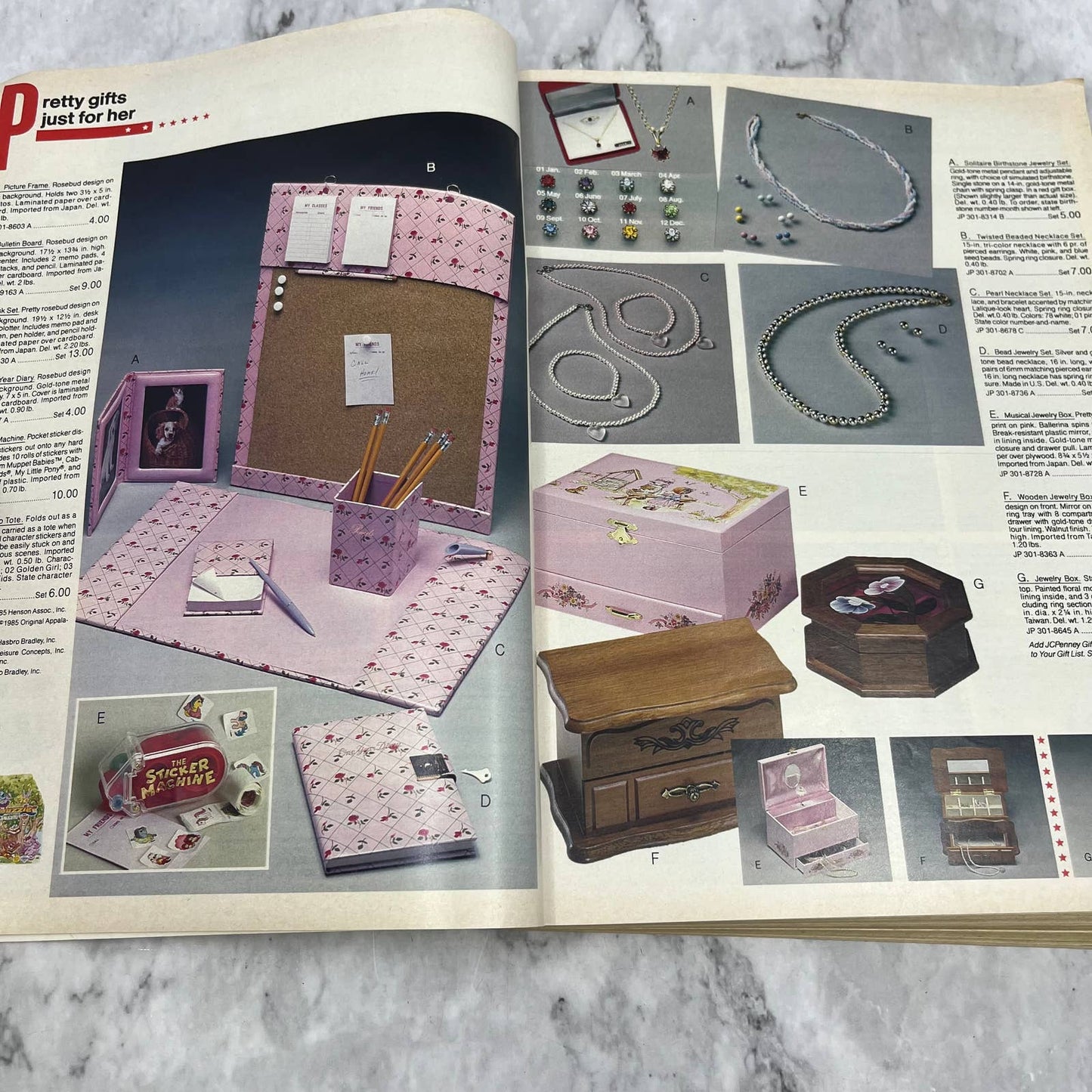 1985 JC Penny Christmas Wish Book Catalog - Great Vintage Toys & Gifts S3