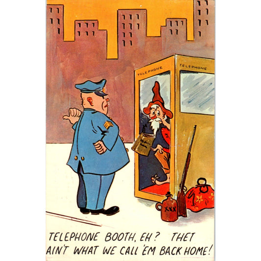 Moonshiner Mountain Man Humor Cartoon 1979 Original Postcard P1-15