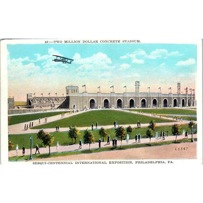 1926 Philadelphia Sesquicentennial Exposition Concrete Stadium - Postcard TJ9-P1
