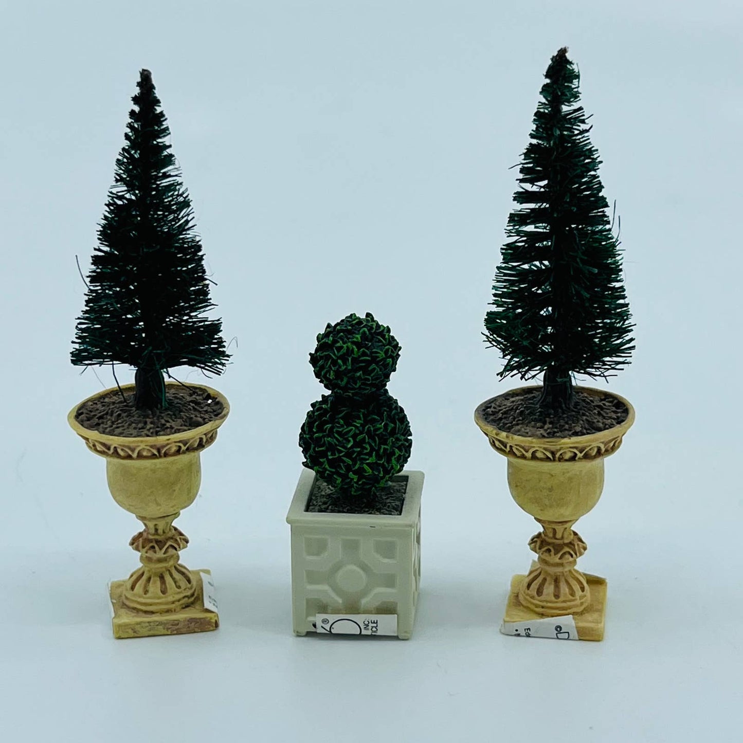DEPT 56 Village Season’s Bay Potted Topiary Set of 3 Largest is 3” TJ5