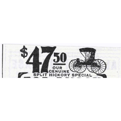 Top Buggy Ohio Carriage Mfg. Co. Cincinnati Ohio - 1903 Original Ad TJ7-S9