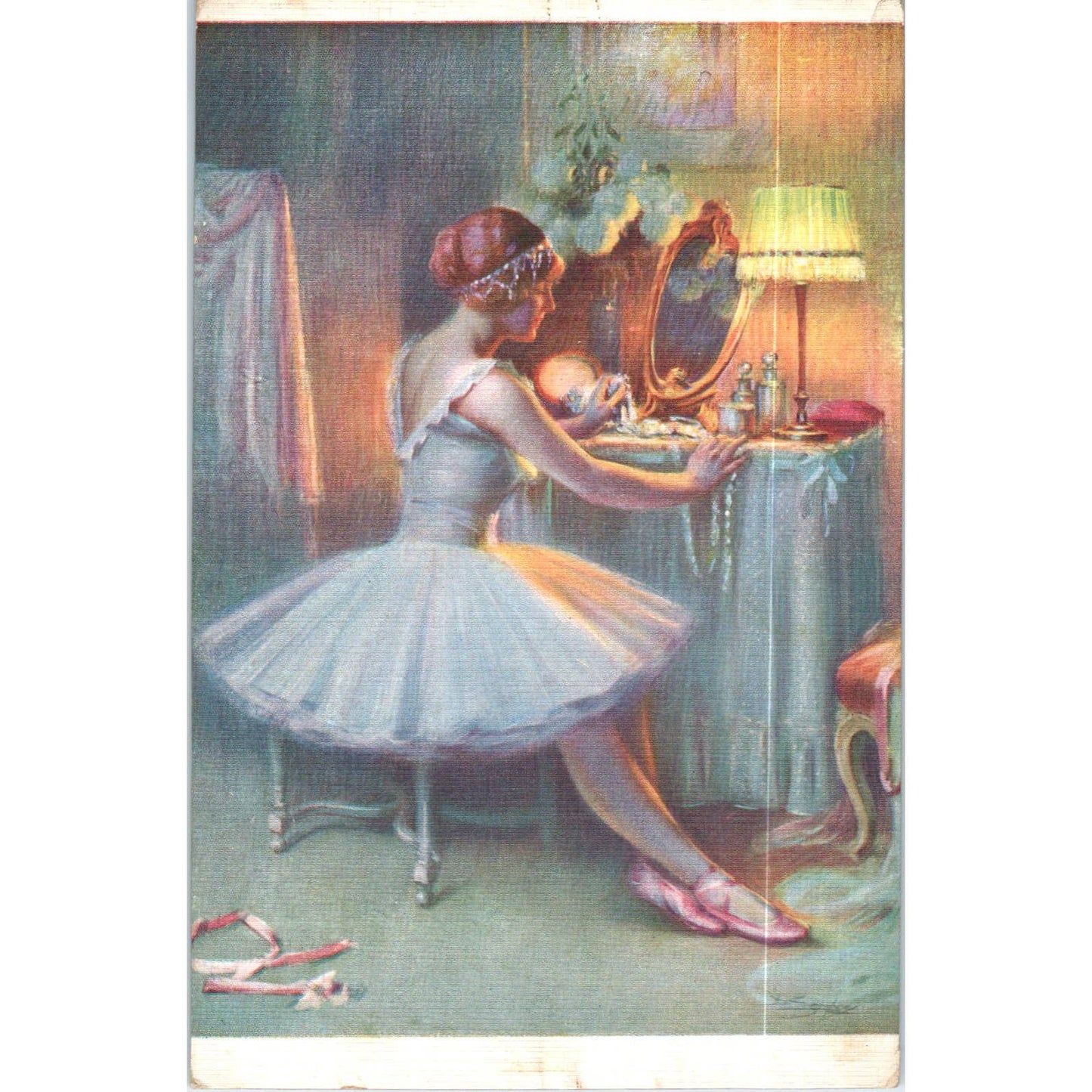 Ballerina D. Enjolras L'etoile - The Star Original Postcard TK1-P19