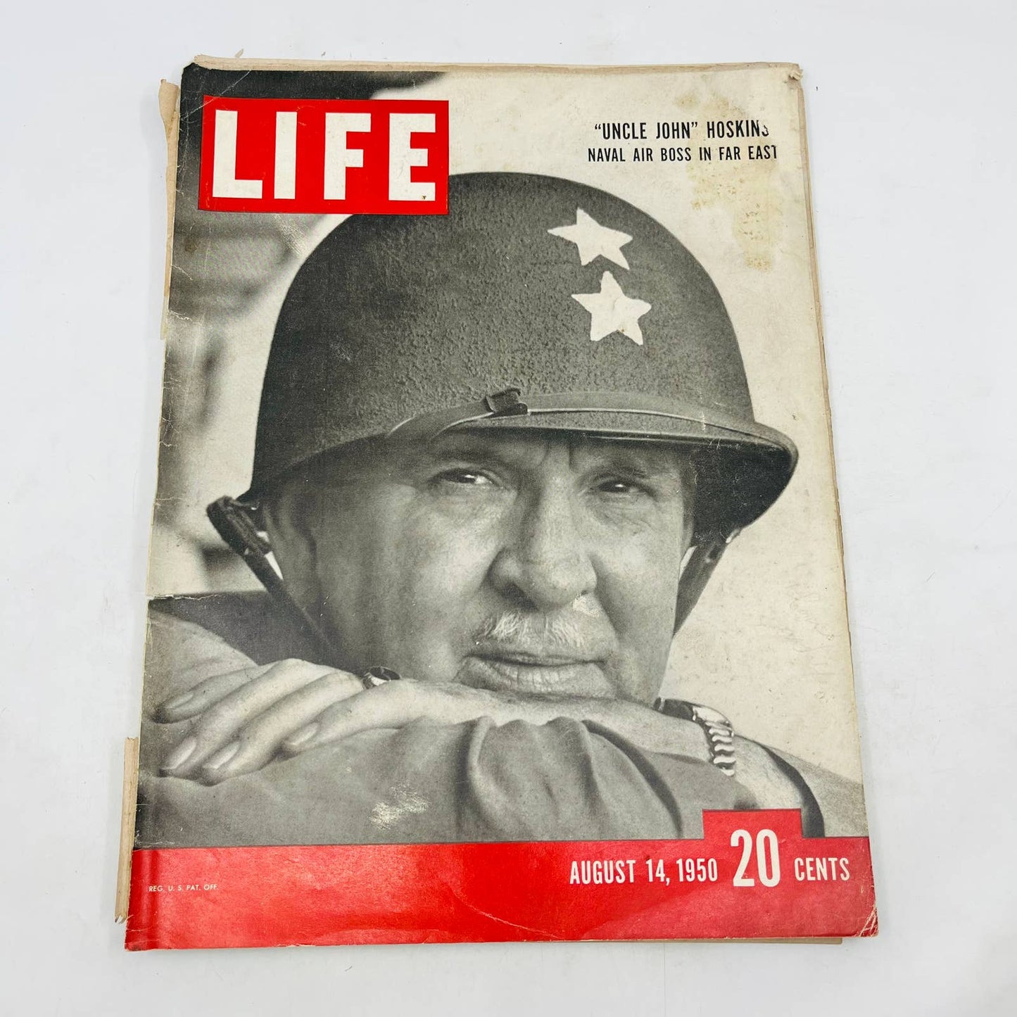 LIFE MAGAZINE Aug 14 1950 Uncle John Hoskins US Navy Chesterfield TD5