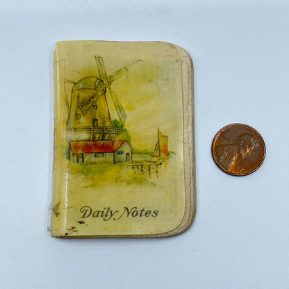 1923 Tiny Notebook Windmill Lake Scene SD4