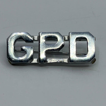 Vintage GPD Police Department Pin Pinback Button SD8