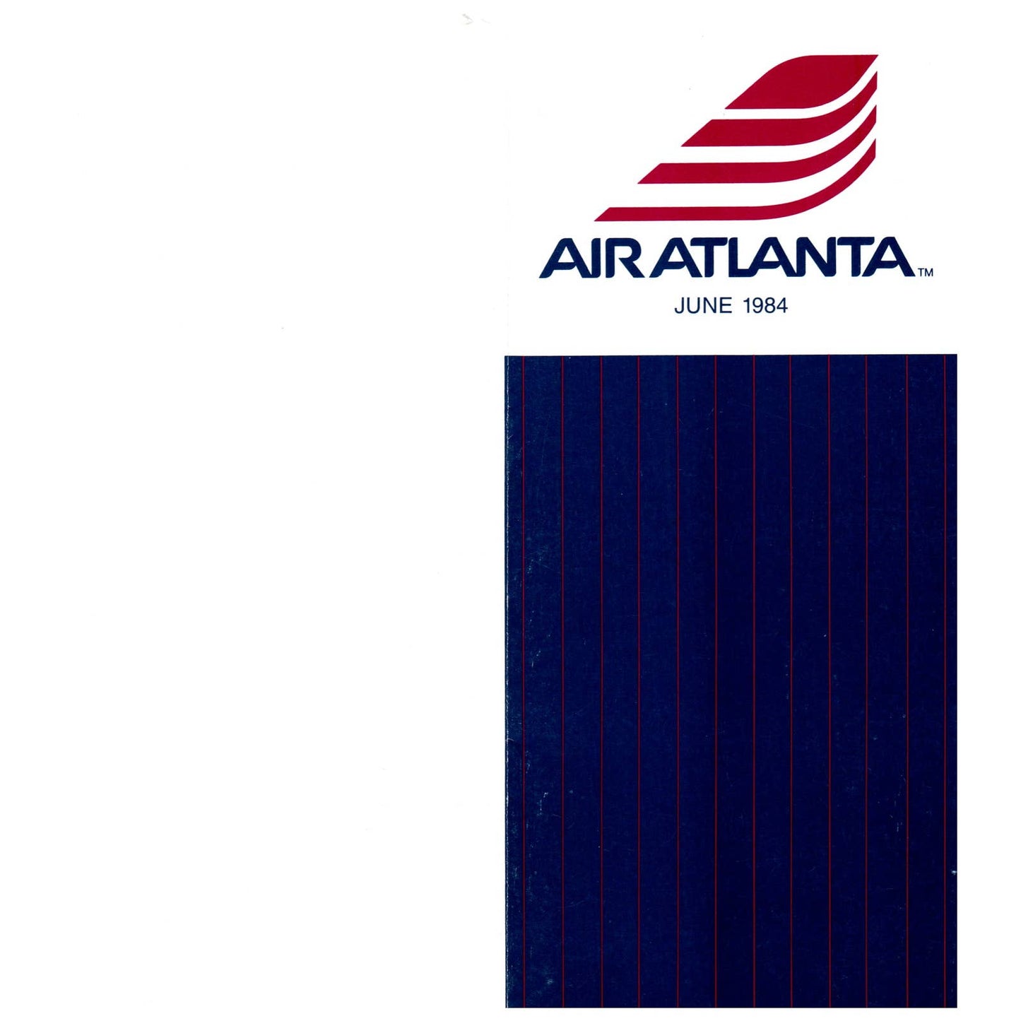 1984 Air Atlanta Business Airline Timetable SE4