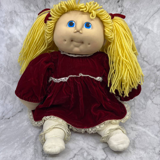 1986 Cabbage Patch Kid Rare Head Mold #9 Lemon Loops Blonde Blue Eyes