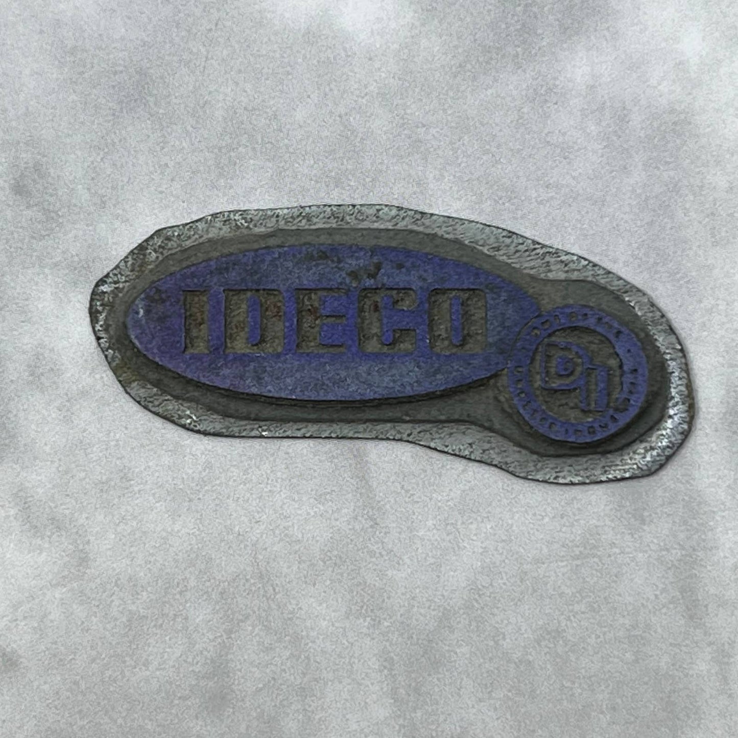 Vintage Printing Letterpress Printers Block Plate IDECO SE820