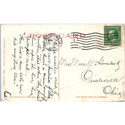 1909 Helen Hunt's Grave Colorado Springs Colorado Original Postcard P2-2
