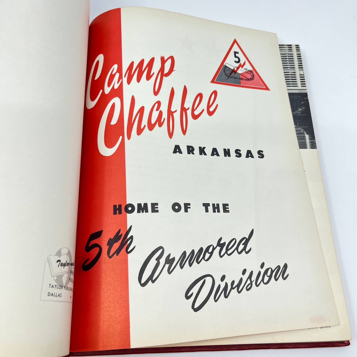 FIFTH ARMORED DIVISION US Army Yearbook CAMP CHAFFEE Arkansas AR May 1954 TF7