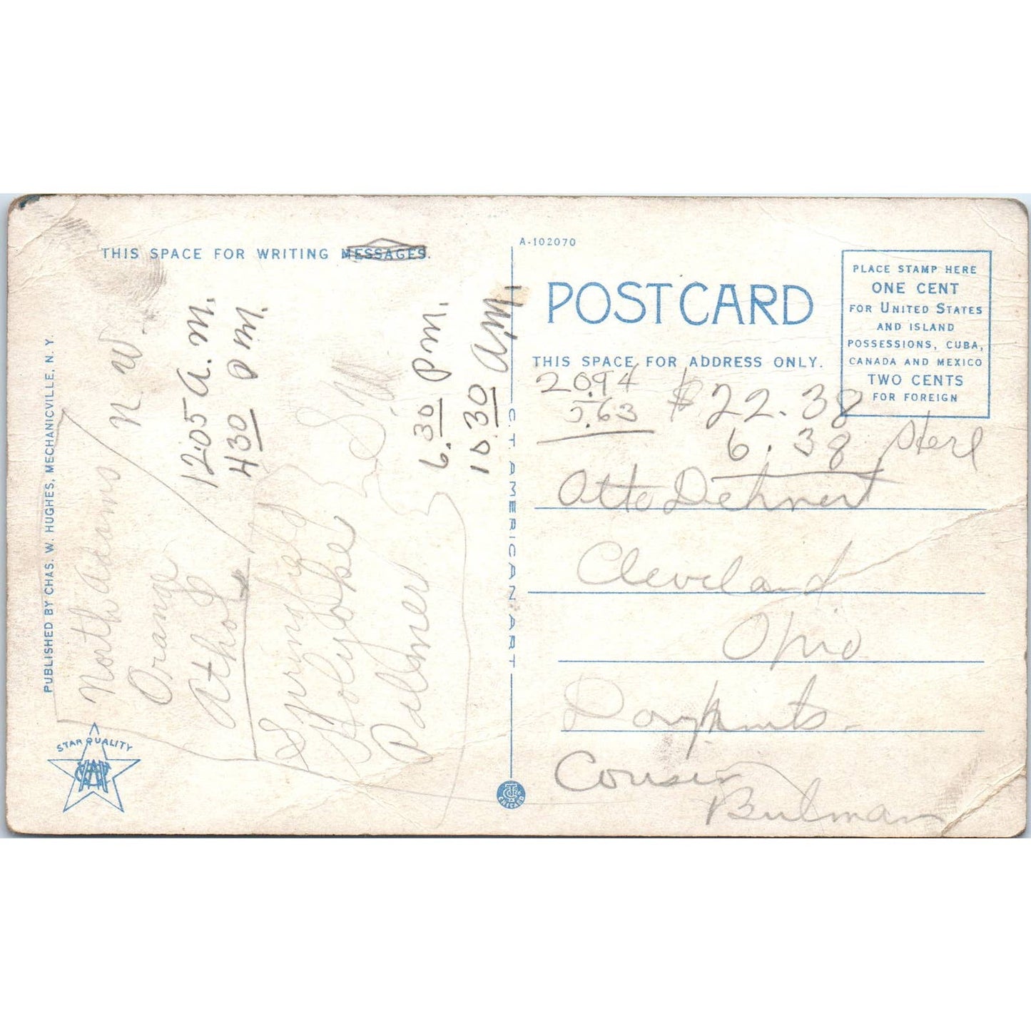 Whitcomb Summit Hotel Mohawk Trail Shelburne Falls MA 1920s - Postcard TJ9-P1