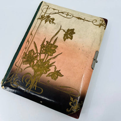 1880s Victorian Photo Album Filled With Photos of Infants Babies 8.5 x 6.5” TD2