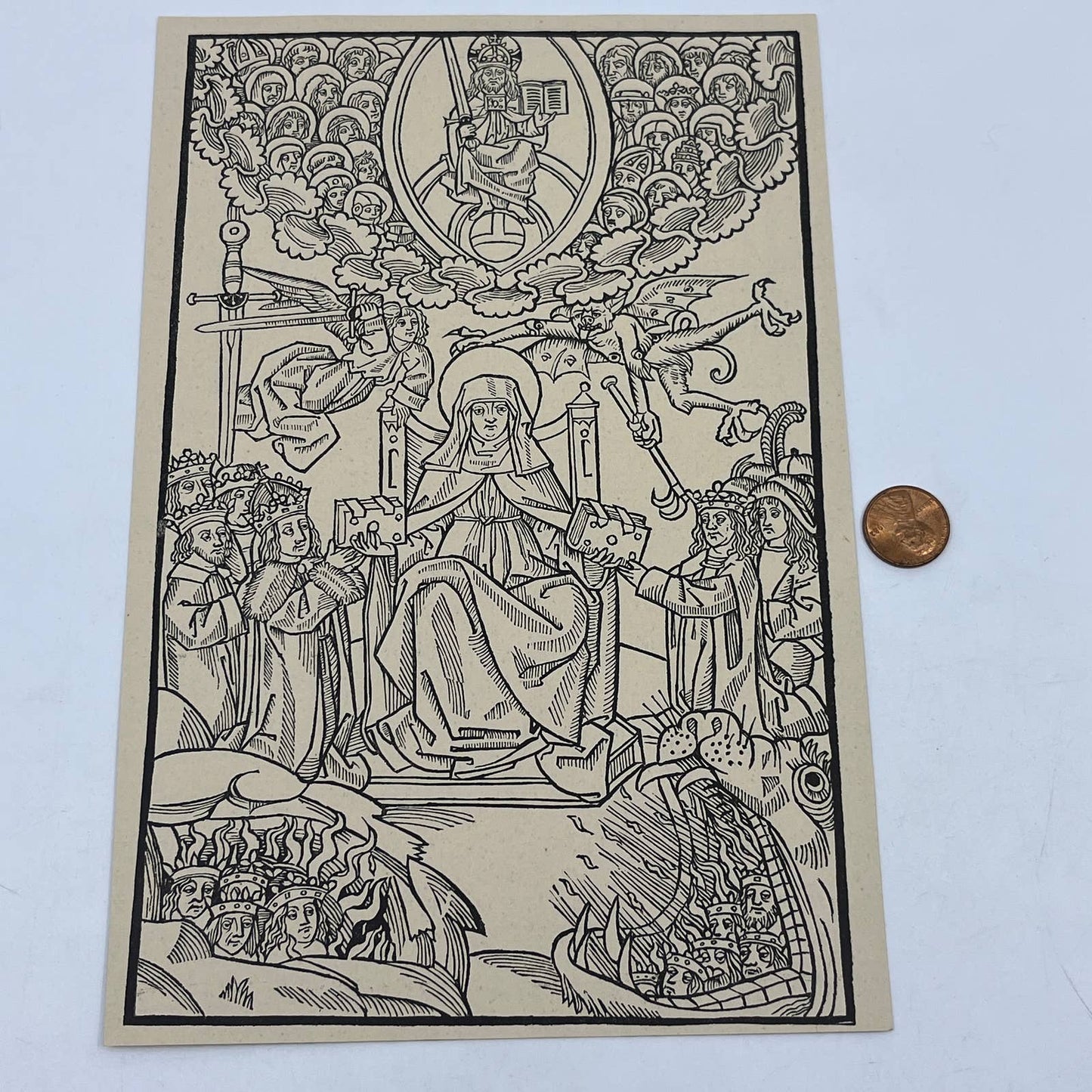 1892 Ludwig Rosenthal  Engraving The Revelations of Saint Bridget of Sweden AC8