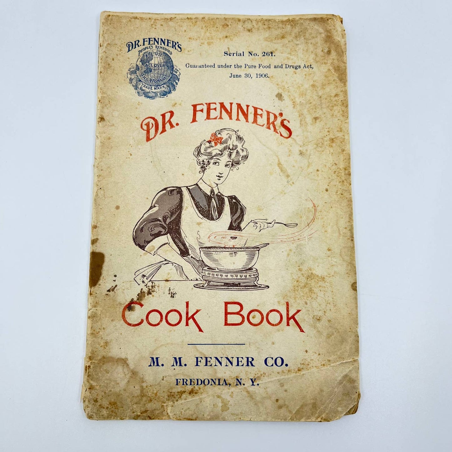 1906 Dr. Fenner’s Cook Book Quack Medicine Recipes Fredonia NY TE2