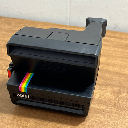 Vintage Polaroid Spirit 600 Land Camera with Strap Made in USA Rainbow TG9