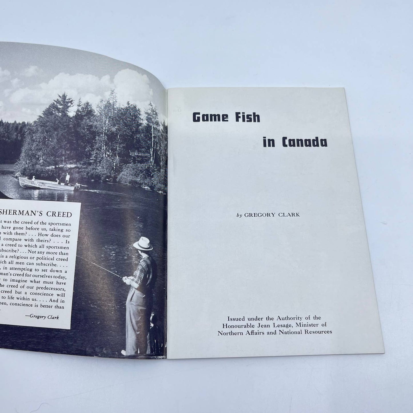 1950s Game Fish in Canada Booklet Canadian Government Travel Bureau SC9