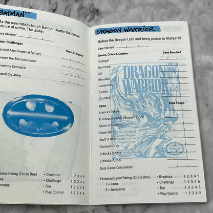 ORIGINAL Nintendo Power Info File Game Keeper Book Nintendo NES UNUSED TJ6