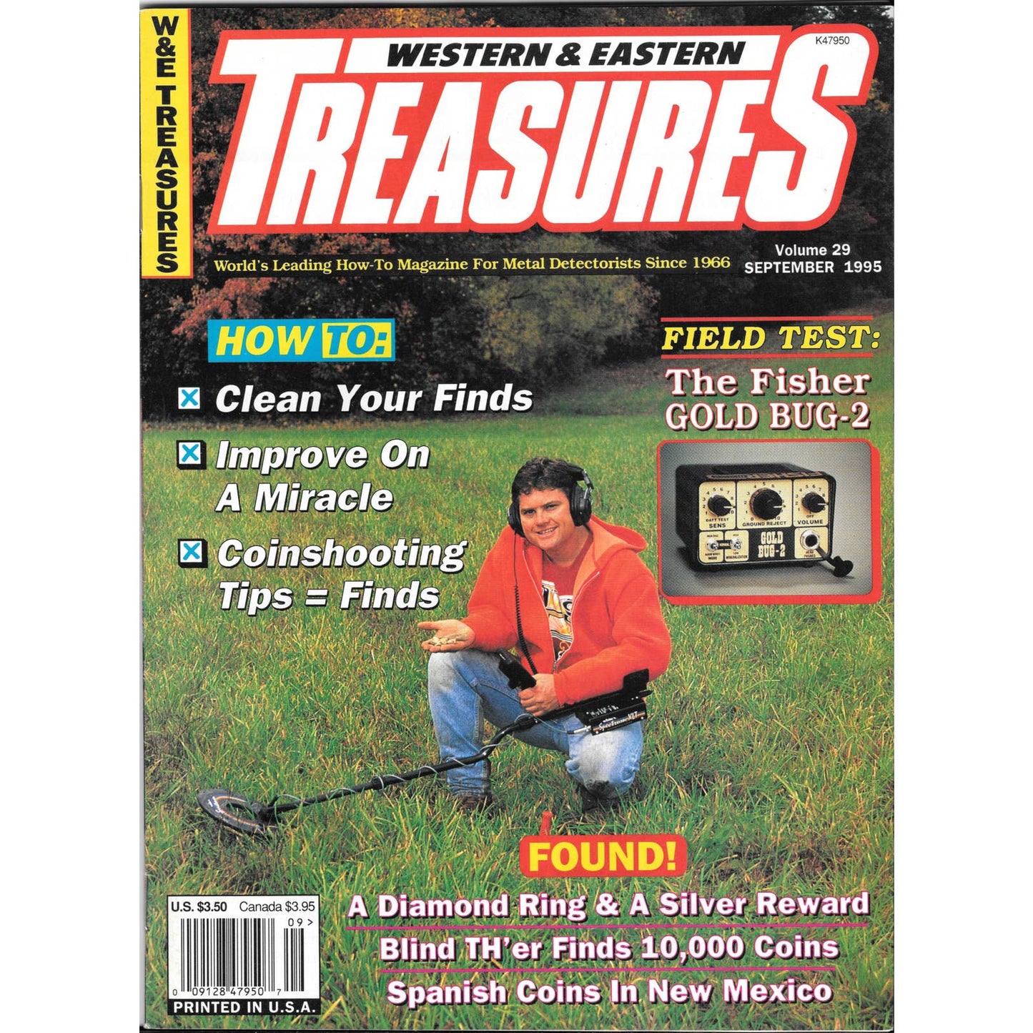 Western and Eastern Treasures Magazine Sep 1995 Vol. 29 Metal Detecting Gold M1