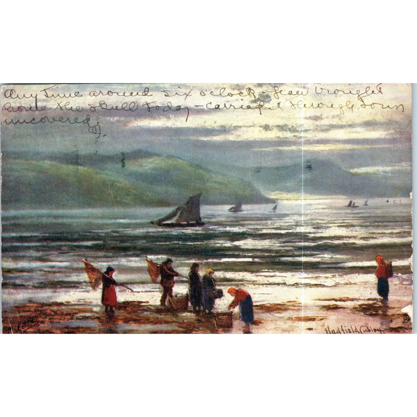 Llandudno 1905 Raphael Tuck Oilette Original Postcard P2-12