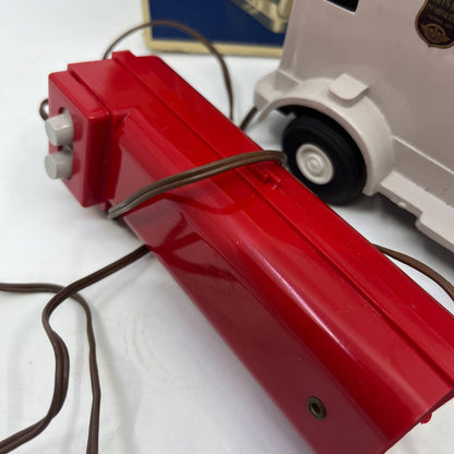 1960s Vintage Andy Gard Brinks Armored Car Electric Motor Powered Boxed TG8