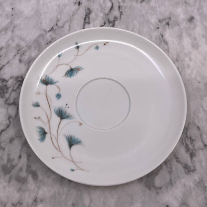 MCM Kenro Melamine Melmac SAUCER White with Blue Flowers TA3