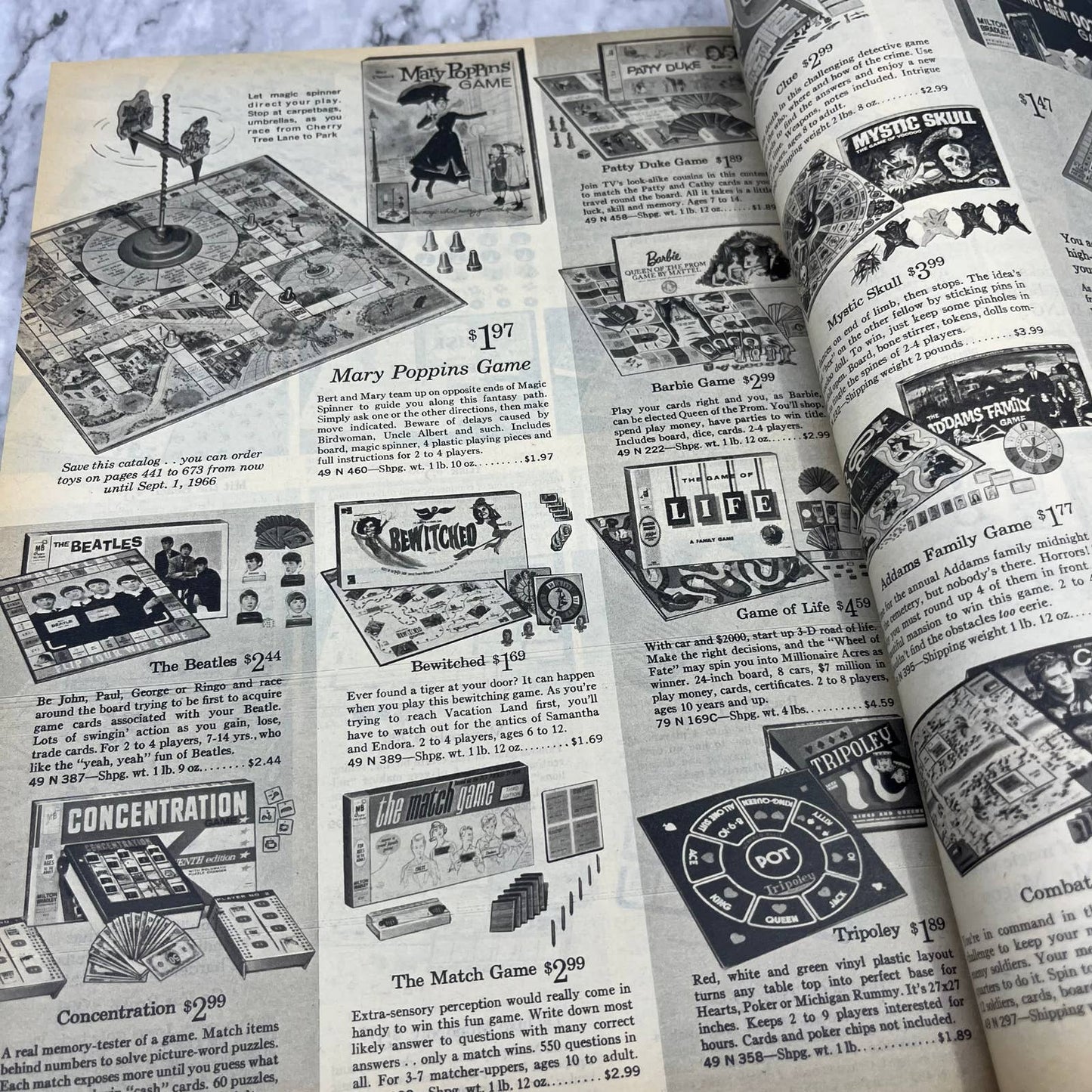 1965 Sears Christmas Wish Book Catalog - Great Vintage Toys & Gifts S3