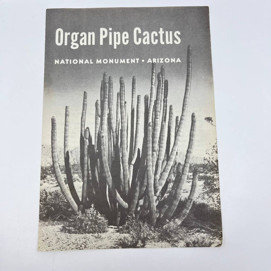 1961 Organ Pipe Cactus Fold Out Brochure National Monument Arizona TE4