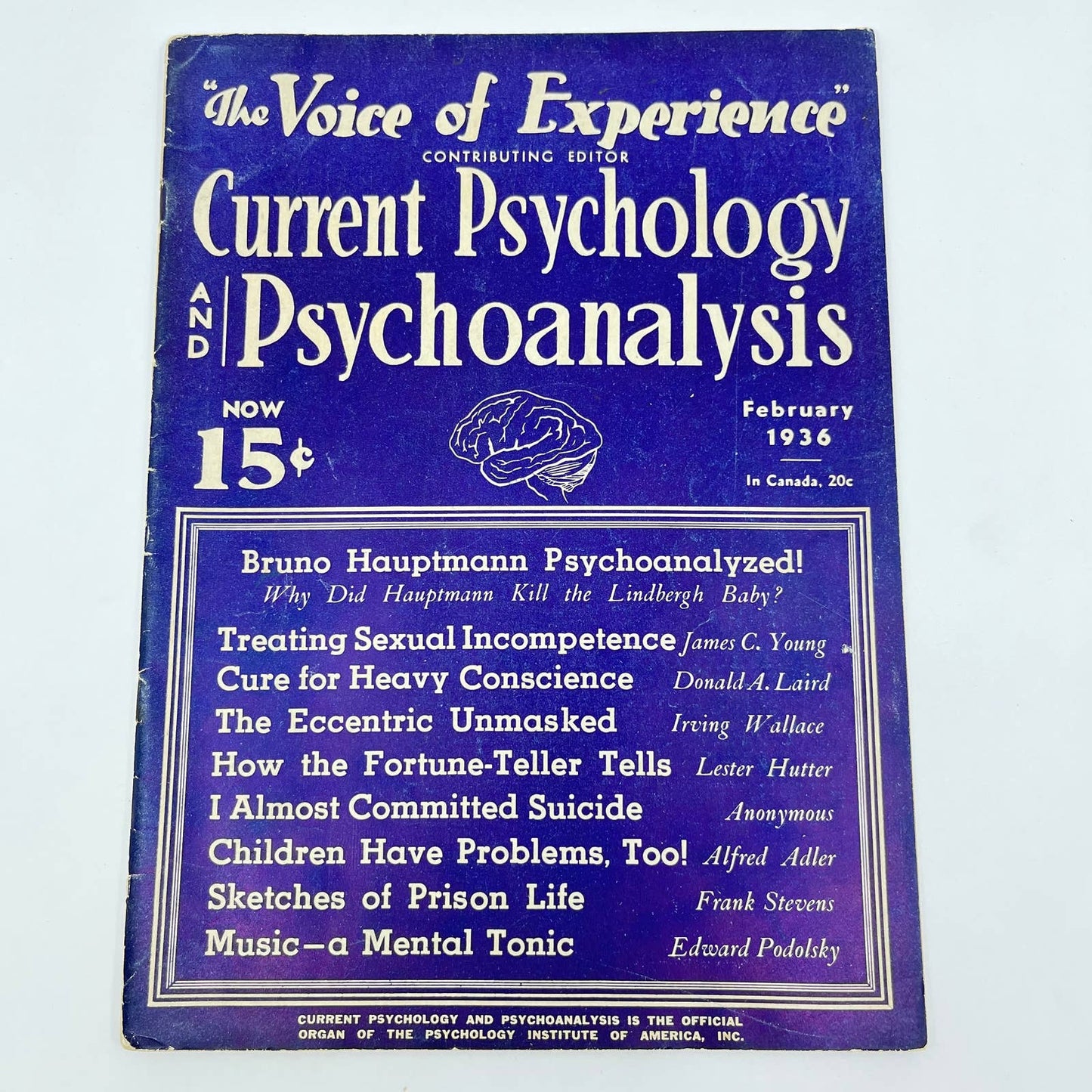 1936 February - Current Psychology and Psychoanalysis Magazine TF3