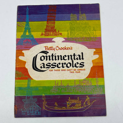 Vtg 1963 Betty Crocker's Continental Casseroles Booklet Cook Book TG6