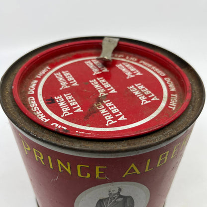 Vintage Prince Albert Pipe And Cigarette Tobacco Tin  Empty 14oz w/ Opener TI2