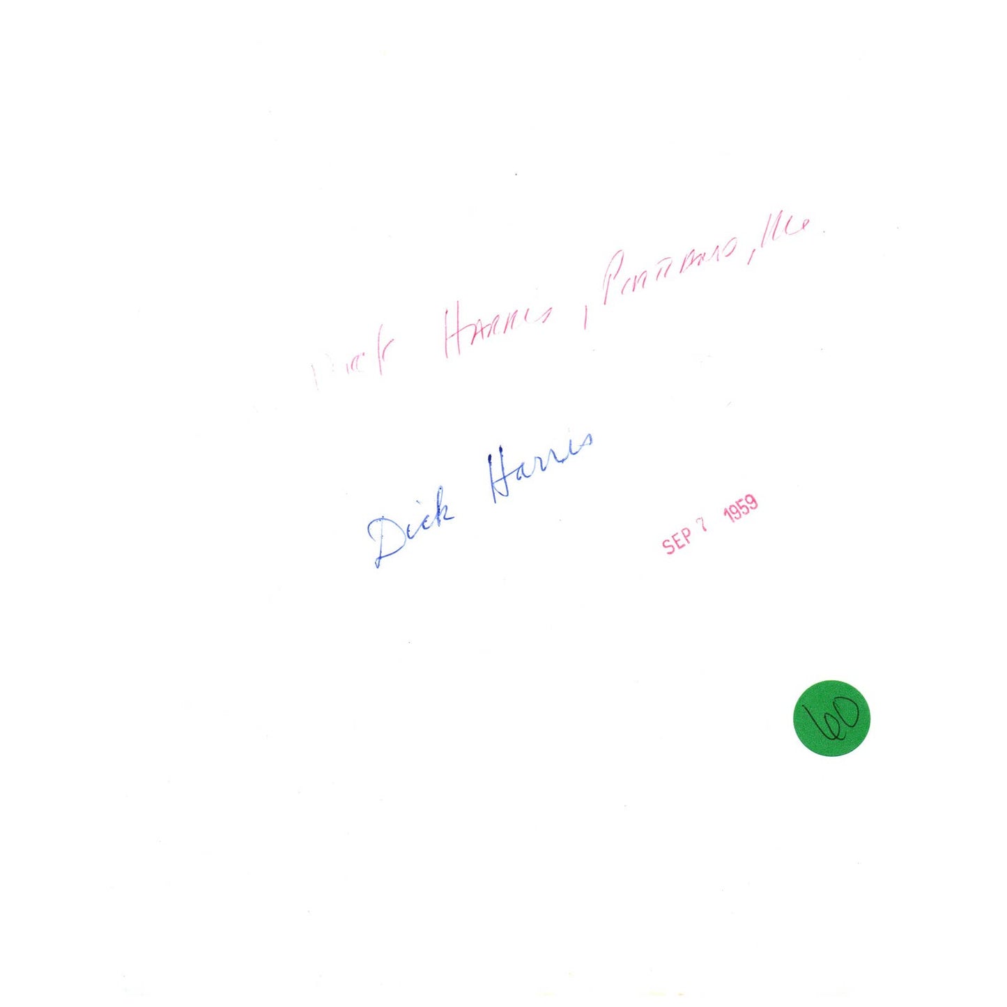 1959 Original Press Photo Golf Dick Harris Tees Off 8x10" AD2