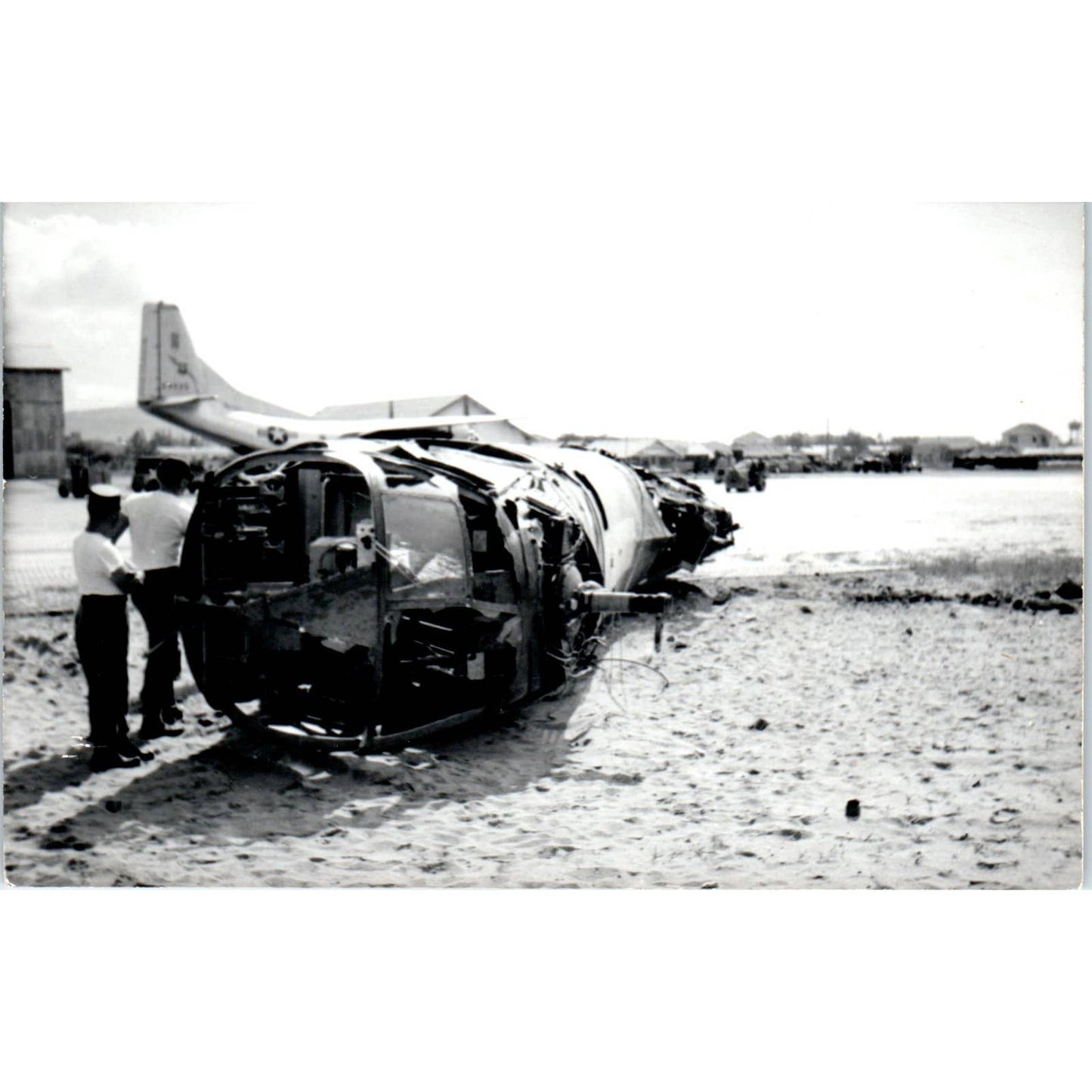 US Air Force Airplane Wreckage 1950s Original Photo 3.5x5" TK1-23