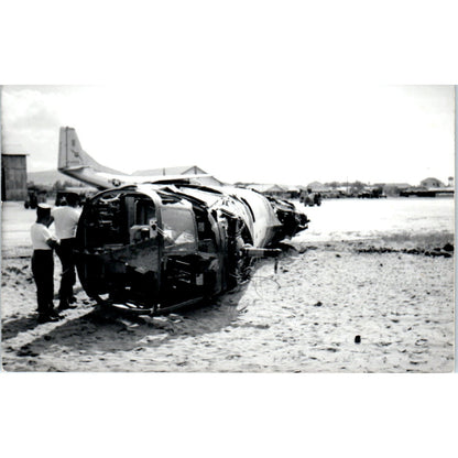 US Air Force Airplane Wreckage 1950s Original Photo 3.5x5" P2-9