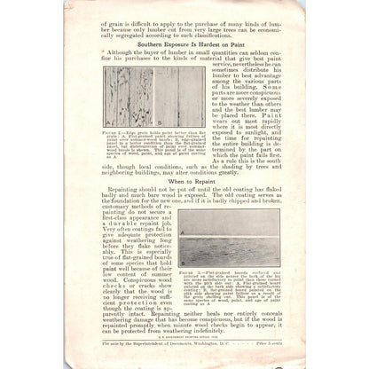 1930 Why Some Wood Surfaces Hold Paint Longer Than Others Leaflet D24