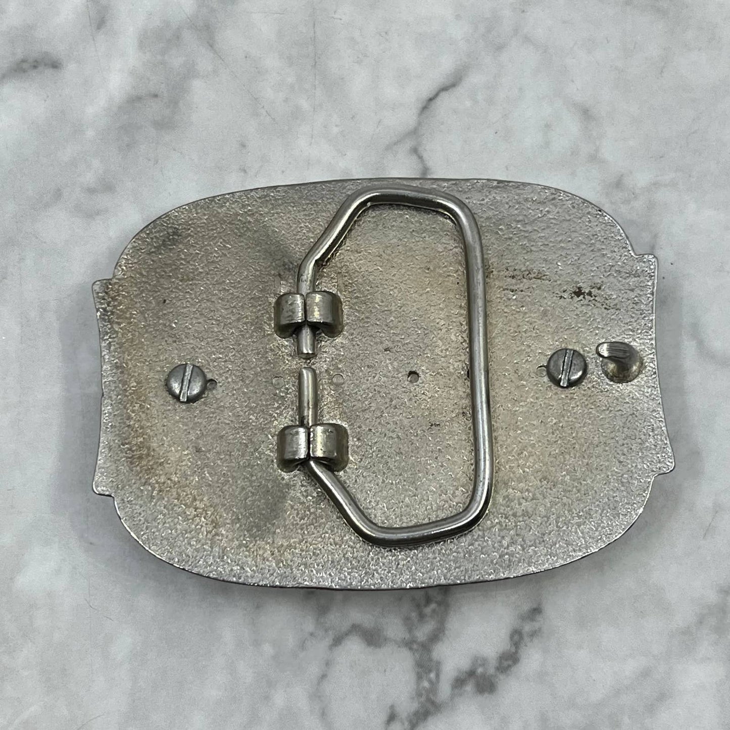 Vtg Belt Buckle- Coin Mount Style - Silver Tone - Once a King, Always a King SE7
